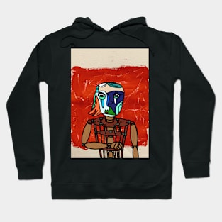 Embrace Abstract Beauty - A PuppetMask NFT with AbstractEye Color and WoodItem Hoodie